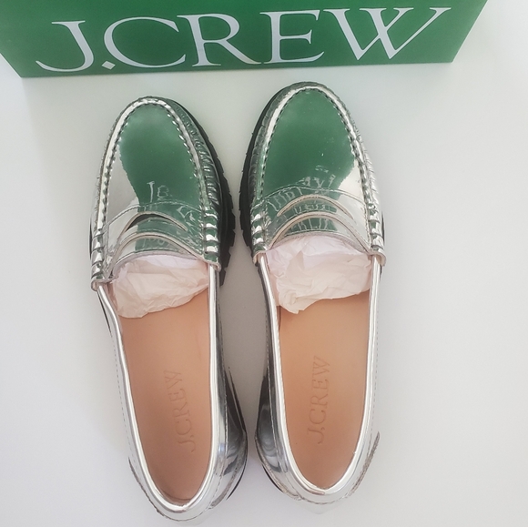 *NIB* J.CREW Winona lug-sole penny loafers (sz 7.5) - Picture 4 of 9